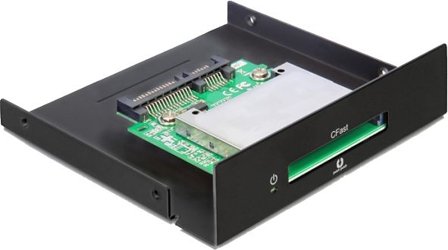 Delock minneskortläsare, intern/3,5", SATA, CFast