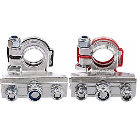 Way Batterikabelanslutningar, batteripolskor, kopparpläterade, positiva och negativa, används i bil, båt, skåpbil