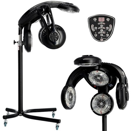 Frisör infraröd klimazon för att påskynda och förstärka hårvårdsbehandlingar samt för att återuppbygga färgning och permanent för salongen