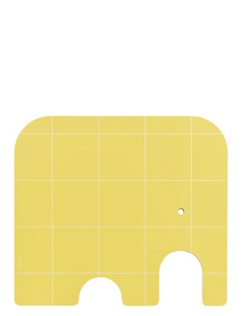 Chop&Serve Board Elephant L, Birch/Yellow Yellow Muurla