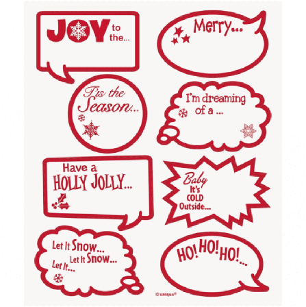 Glasmarkörer till jul 16 delar