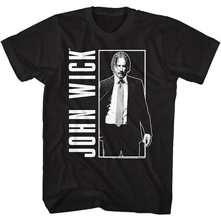 John Wick T-shirt John Wick Svart Vuxen Kortärmade T-shirts Actionfilm Grafisk T-shirt Herr