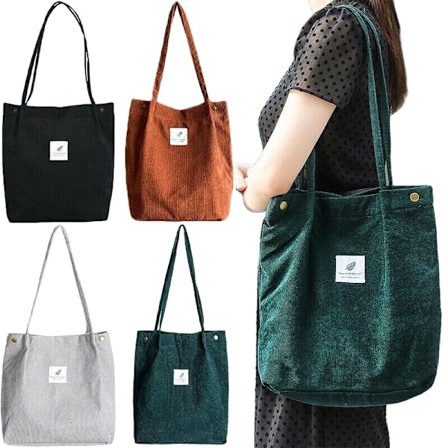 Naisten Manchester Kangaskassi Olkapää Office School Ostosmatkalaukut