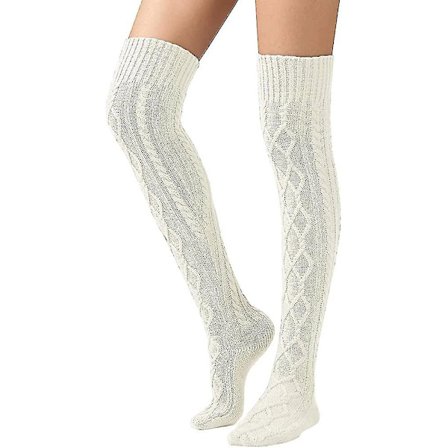 Dame Jenter Strikkestrømper Overknee Kne Sokker Vinter Kne Sokker Benvarmere Gave