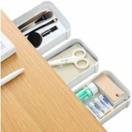 3 stk. selvklæbende skuffeskjuler til skrivebord, blyantsæske