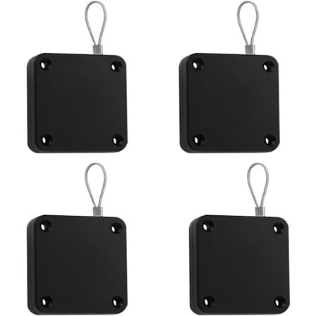 4 stk. Automatisk dørlukker, lydløs dørlukker, dørlukker, automatisk dørlukker, kompatibel med trædøre, metaldøre, vinduer