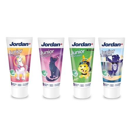 Jordan Tandpasta Junior 6-12 år, Medicin & Pleje, Tandpleje Til Børn, Børnetandpasta