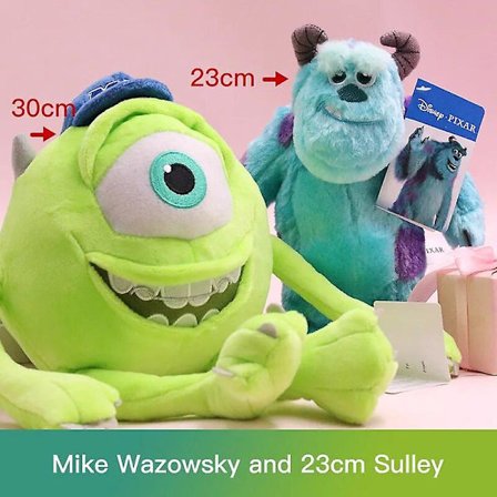 Disney Kawaii Sulley Mike Wazowsky Monsters University Plysj Dyr Leke Sett Søte Pixar Dukke Til Gutt Jente Bursdagsgave