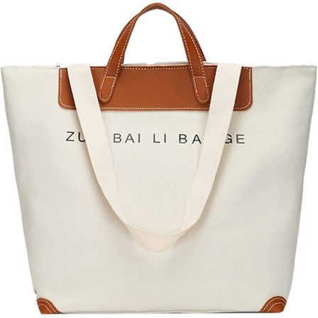 Kvinners lerret tote håndvesker Casual skulder arbeidsveske