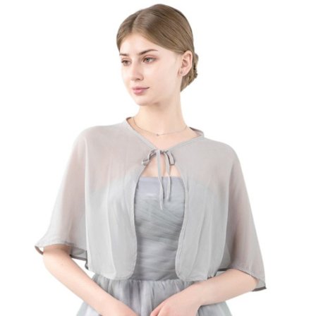 Spets Sjal Bröllop Cape GRÅ