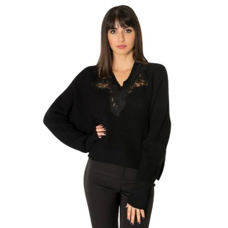 Ermanno Scervino, Knitwear Zwart, Dames, Maat:S