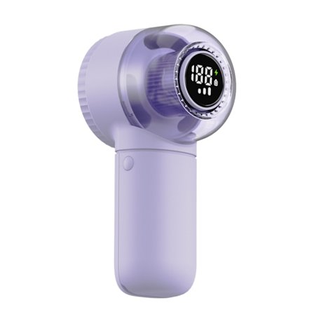 Nukanpoistaja, 2-in-1 nukkaharja 3 nopeusasetuksella (Violetti)