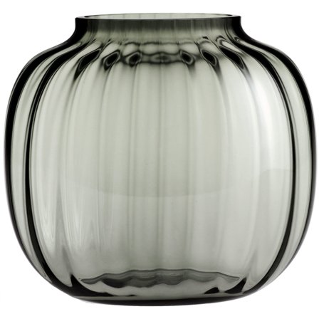 Holmegaard Primula Oval Vase 17,5 cm Smoke | KitchenOne