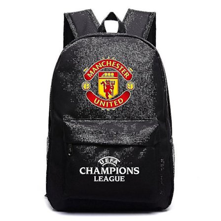 N 67# Uefa Champions League Manchester United Skulderveske Trykt Lerret Ryggsekk European Champions Cup Bokveske