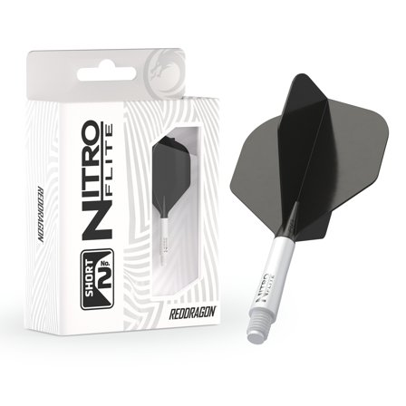 Nitro Flite - Integrated Flight and Shaft White & Black