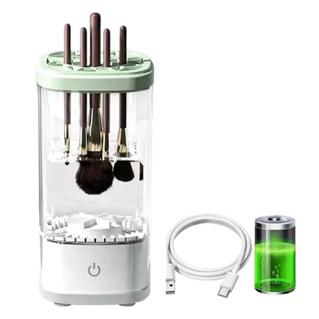 Elektrisk Sminkborstrengörare, Sminkrengöringsmaskin, The Cozy Brush Cleaner - Effektiv Rengöring, Snabb Torkning av Borstar, Perfekta Presenter