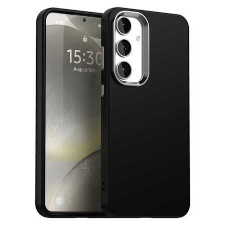 SKALO Samsung S25 Color TPU Metall Skal - Svart