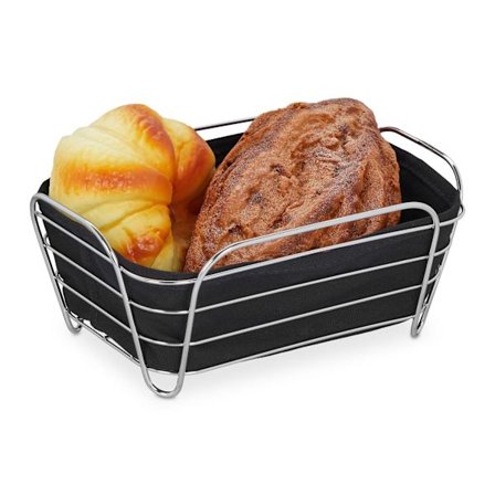 Metallinen leipäkori kannella