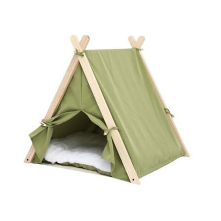 Kattehus Portabel Indendørs/Udendørs Kattetelt til Katte og Små Hunde med Blød Madras