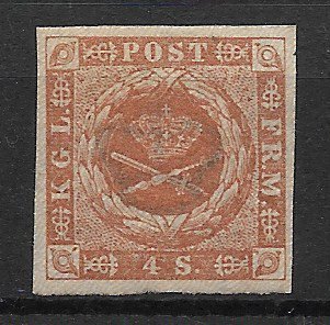 Danmark 1854 - AFA 4 - Ubrugt