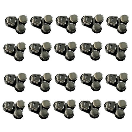 20kpl Alloy Kengännauhakoukut Nauhaklipsit Korjaus Metsästys Vaelluskengät (FMY)