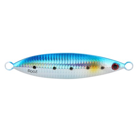 Fiske Kunstig agn Fiskeformet metall naturtro sluk Fisketilbehør Blå200g/7.1oz