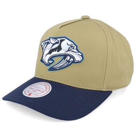 Mitchell & Ness - Hatstore Exclusive x Nashville Predators Pro Crown Green/Navy A-frame Adjustable Adjustable Green Cap - NHL @ Hatstore