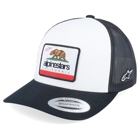 Alpinestars - White trucker Czapka Z Daszkiem - Cali 2.0 Hat White/Black Trucker @ Hatstore
