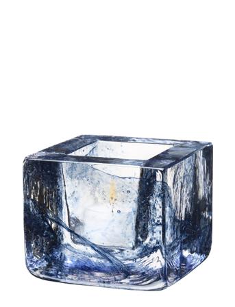 Brick Votive Blue D 85Mm Home Decoration Candlesticks & Tealight Holders Tealight Holders Blå Kosta Boda
