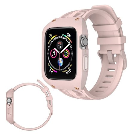 Apple Watch Series 5 44 mm klockarmband i silikon - Rosa