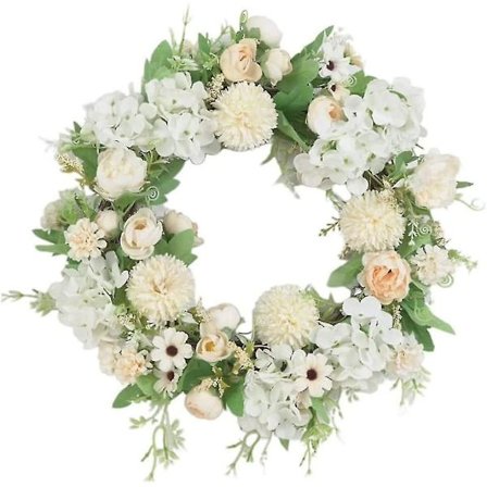 Kunstig Blomsterkrans, Dørkrans Dekoration Dør Blomsterguirlande Hængende Plante