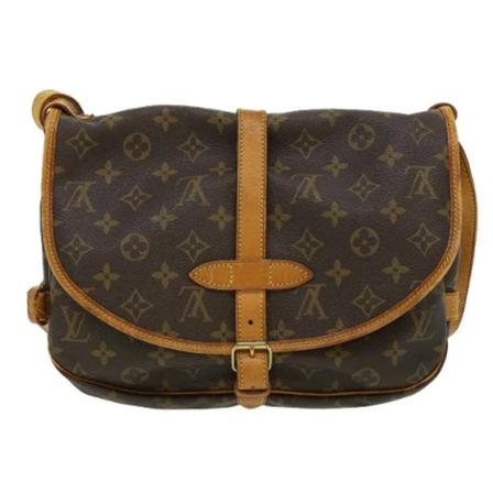 Louis Vuitton Vintage, Pre-owned Saumur 30 Monogram Messenger Bag Bruin, Dames, Maat:ONE Size