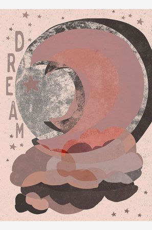 Pelcasa - Poster Dream (Light Version) - Rosa - Postere & bilder - Fra Homeroom