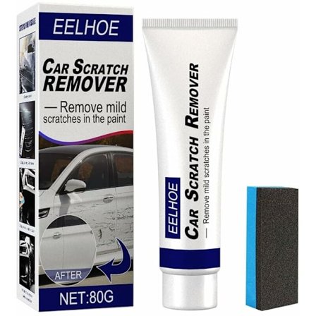 Bilskraprepareringskit, bilskrapremover, bilskrapremover, bilskraprepareringsverktyg, bilskrapremover med svamp, 80g