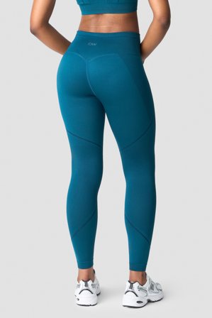 ICANIWILL - Endurance Seamless Tights Wmn Teal - Treningstights - Dame - ICIW