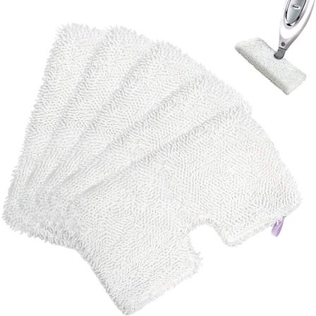 Sæt med 5 klude til Shark S3501 S3550 S3601 S3601D S3801 S3801CO S3901 S2901 S2902 S4601 S4701 SE450 Mikrofiber Genanvendelig Dampmoppe
