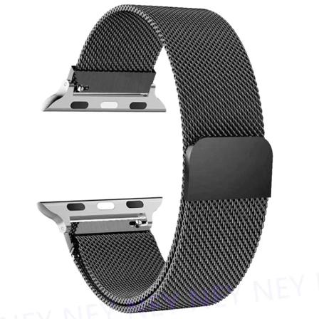 Milanese Loop för apple watch Band 44mm Ultra 2 49mm 45mm 41mm 40mm Metallarmband för apple watch Remserie 9 8 7 6 5 4 SE Gun 20 38mm 40mm 41mm