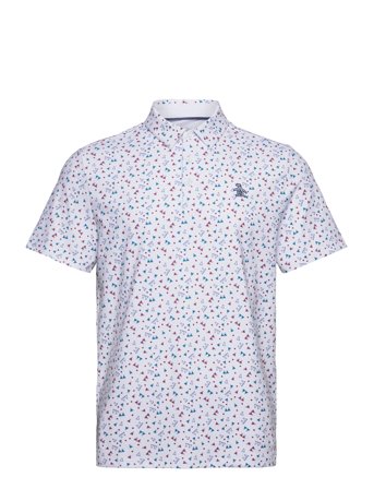 Original Penguin Golf | 19Th Hole Sake-Tini Novelty Print Polo | XXL