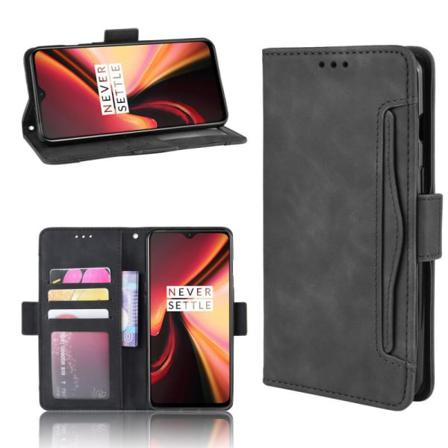 Oneplus 7 Plånboksfodral Pu-läder 6-fack Winston V3 Svart