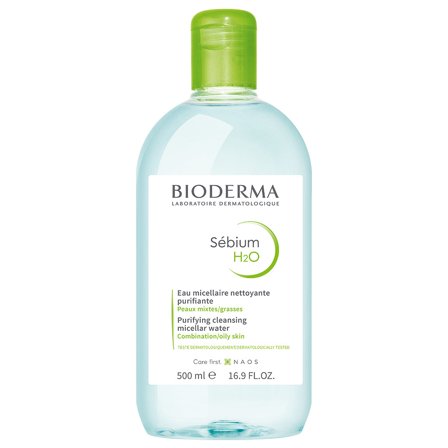 BIODERMA Sébium H2O Acqua micellare detergente e purificante 500ml - Acqua detergente viso