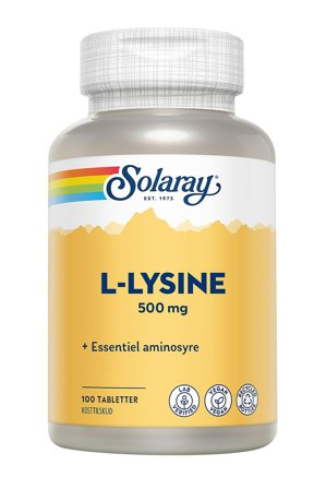 Solaray L-Lysine 100 tabl, Helse & Madvarer, Ingredienser, Aminosyre