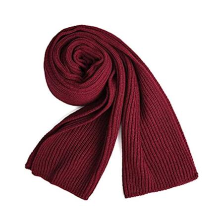 Syksy- ja talvi l mmin huivi unisex yksiv rinen talvi kaulan l mmin neulottu lanka huivi - viininpunainen