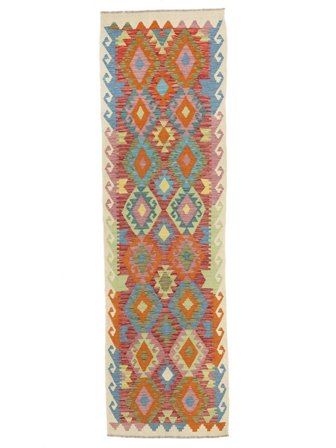 Alfombra Kilim Afghan Old Style 83X290 De Pasillo Marrón/Amarillo (Lana, Afganistán)