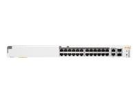 Hewlett Packard Enterprise HPE Networking Instant On 1960 24G 20p Class4 4p Class6 PoE 2XGT 2SFP+ 370W Switch - switch - 24 porter - Styrt -