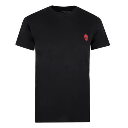 Spider-man Head T-shirt För Män M Svart