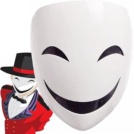 Mask cosplay kostume rekvisitter Halloween maske hvid