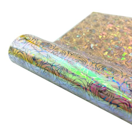 Til Cricut Rainbow Gradient Print Selvklæbende Håndværks Vinylark til Vægvinduer Porcelæn Biler Krus Dekal Juledekoration DIY Pink Rose{ROG}