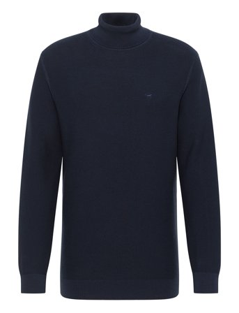 Style Emil Tn Basic Knitwear Turtlenecks Blå MUSTANG*Betinget Tilbud