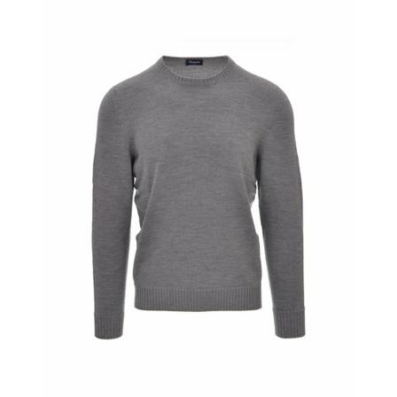 Drumohr, Round-neck Knitwear Grijs, Heren, Maat:S,wol