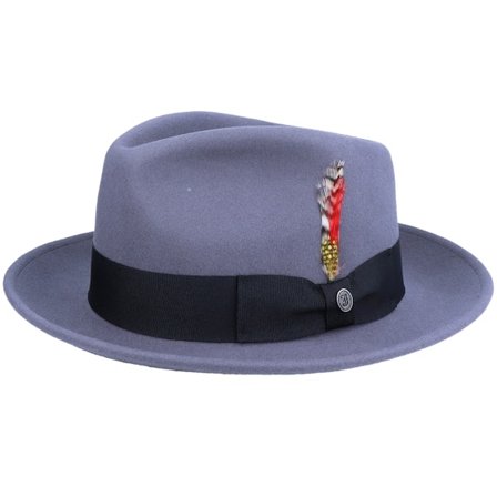 Jaxon & James - Grey - fedora - Hat - Crushable C-Crown Grey Fedora - Hatstore
